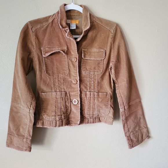 Anthropologie Jackets & Blazers - Tulle Anthropologie Tan Button Down Jacket Medium